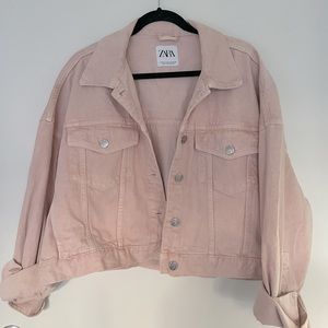 Zara Pink Denim Jacket